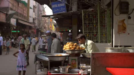 street food being prepared