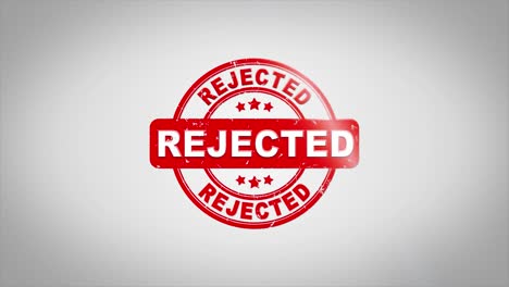 rejected stamp