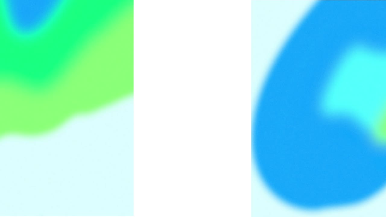 Animation de formes se déplaçant sur une ligne blanche.
