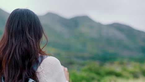 photography, nature and mountain with a woman