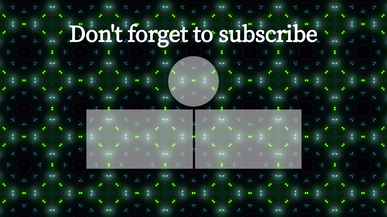 입자 반이는 칼레도스코프 엔드 카드 엔딩 스크린 모션 그래픽