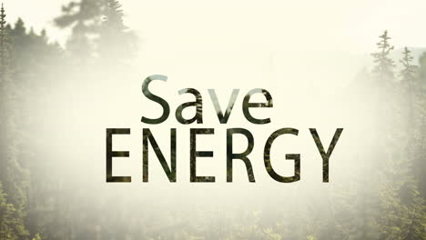 digital composite video of save energy