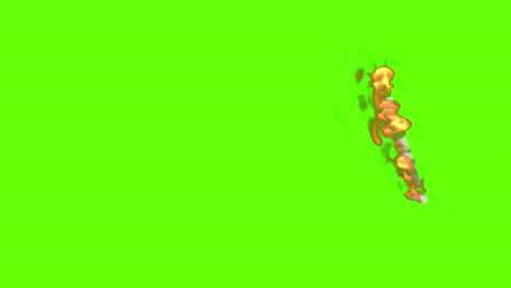 burning gambian 10 dalasis banknote on green screen