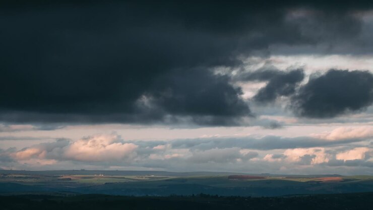 Storm Clouds Roll Over Valley