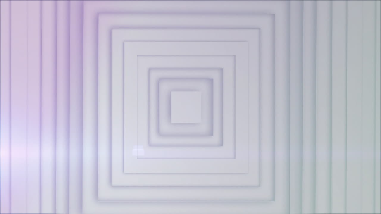 Animation of white squares on white background