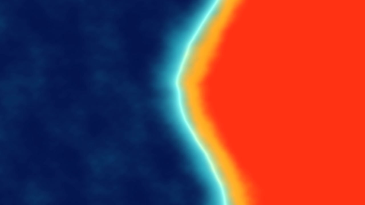 Animated Heatmap Data Background Animated heatmap data in bright colors. The design features transitions between blue, red, and orange. This graphic is suitable for technology and data analysis proje