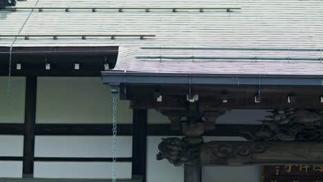architectural detail of a japanese temple