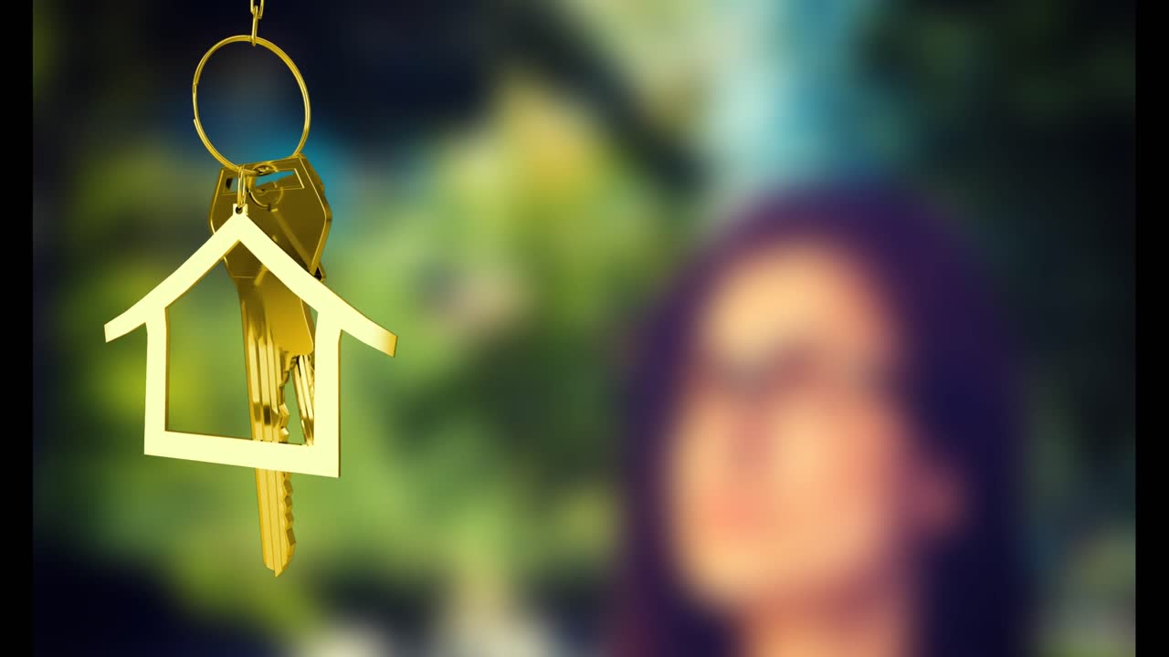 animación de la decoración navideña sobre rayas en fondo oscuro.