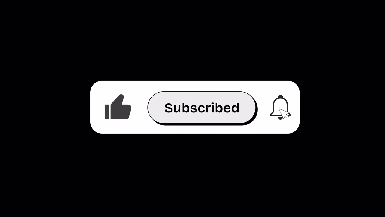 Youtube Neo Brutalism Subscribe Button Overlay