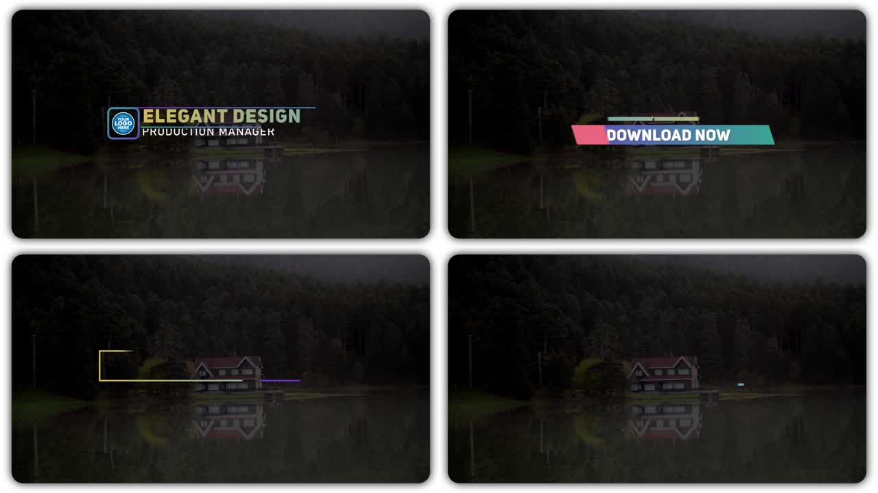 Elegant and Minimal Title Animation Lower Thirds Pack