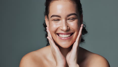 retrato de una mujer sonriente