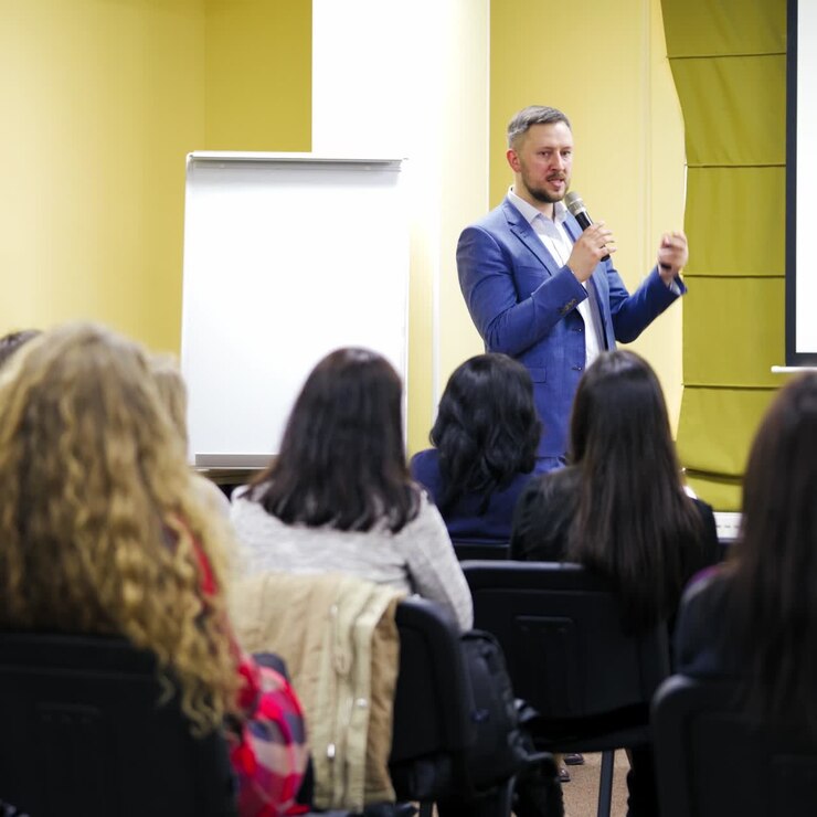 Presentazione nella sala conferenze