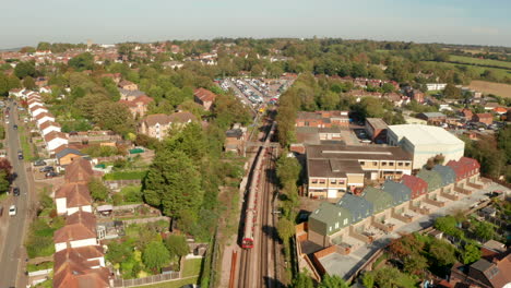 Tren-Llegando-A-La-Estación-De-Tren-De-Epping