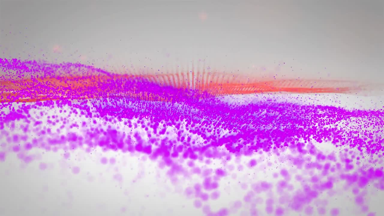 색 배경에 움직이는 점의 애니메이션