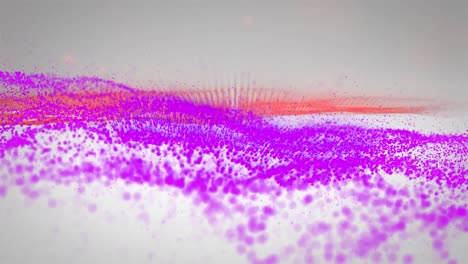 animación de puntos en movimiento sobre fondo blanco