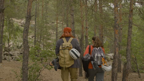 climbers in the nature