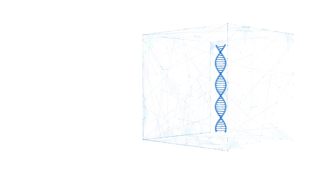 adn en ruido digital cúbico