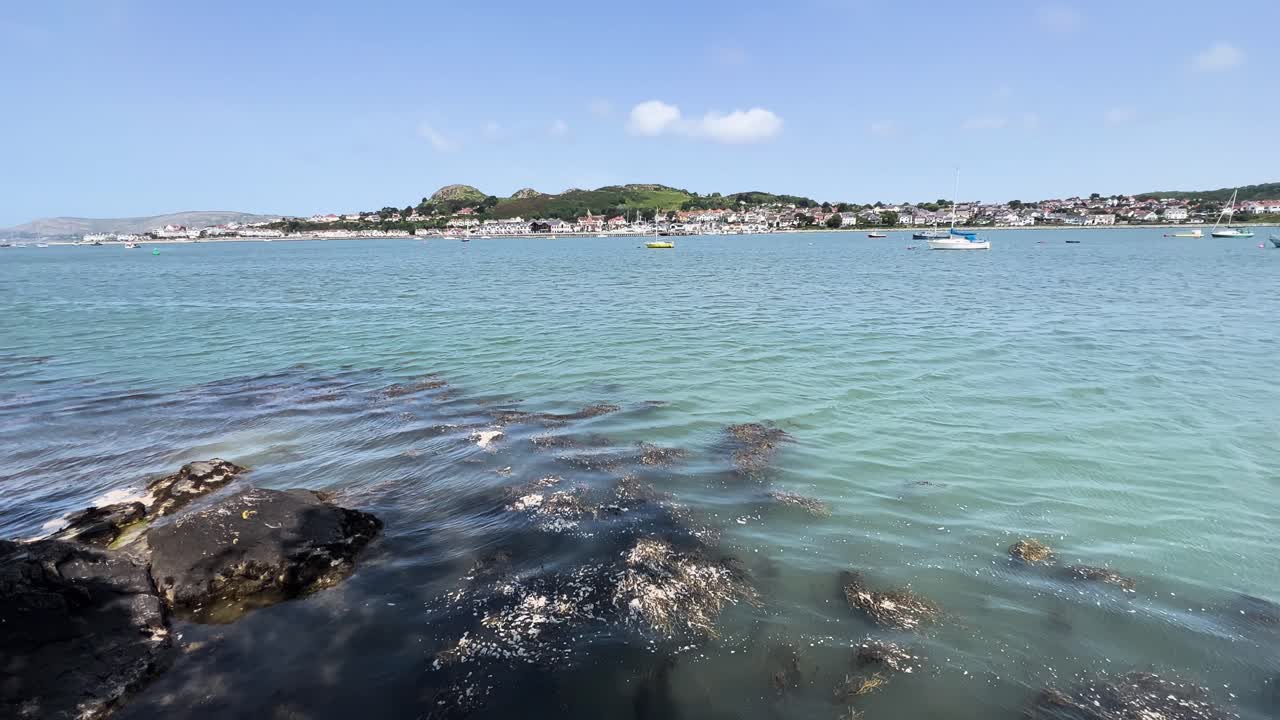 Wales Conwy Harbor Sea Water Ripples