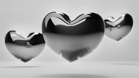 dark balloon hearts