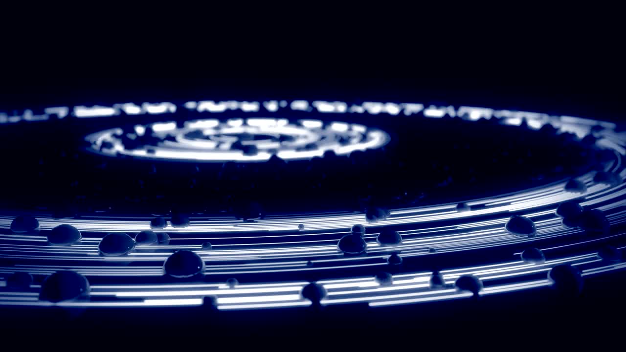 도에 있는 추상적인 빛의 흔적.