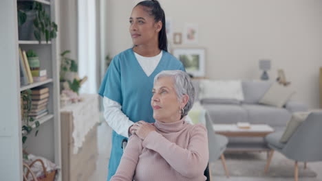 Caregiver,-thinking-or-elderly-woman