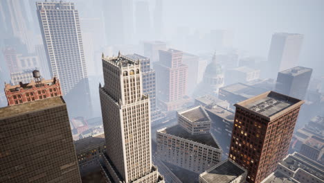 skyscrapers-covered-by-morning-fog