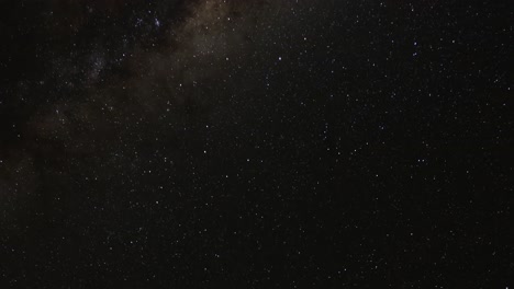 time-lapse of stars moving across the night sky