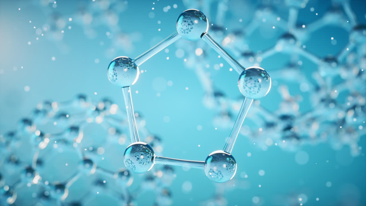 분자의 3d 렌더링