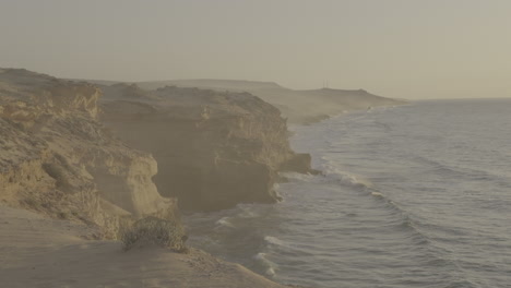 coastal desert landscape at sunset