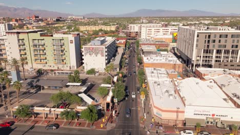 aerial view of downtown tucson, arizona