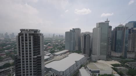 manila city skyline aerial view