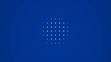 animación de formas abstractas que se mueven en bucle sin costuras sobre un fondo azul