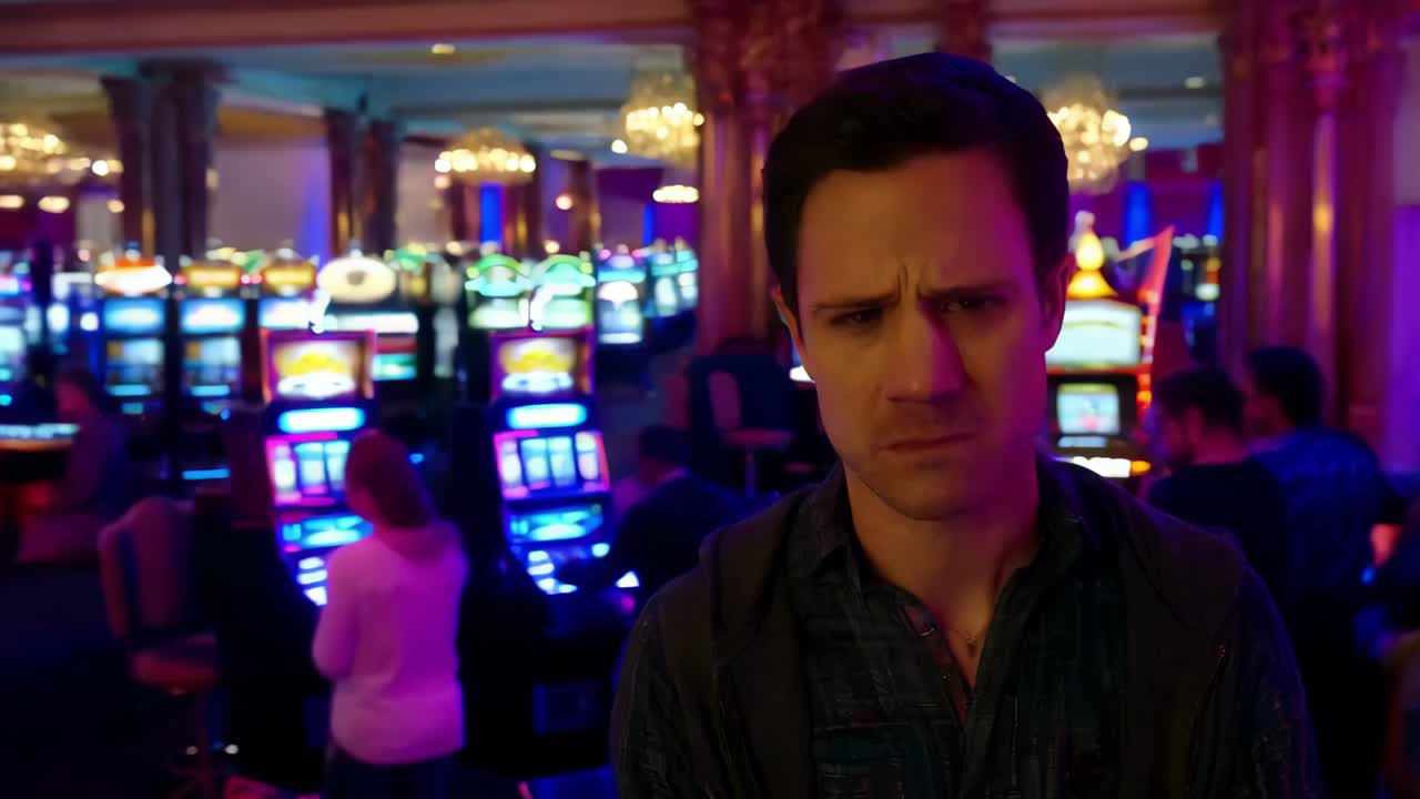 hombre en un casino