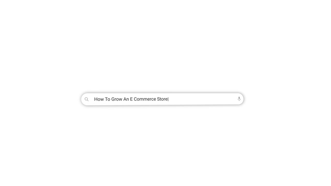 Typing Search Query for Growing an E-Commerce Store