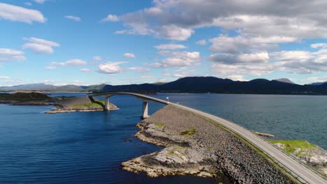 atlantic ocean road aerial footage norway