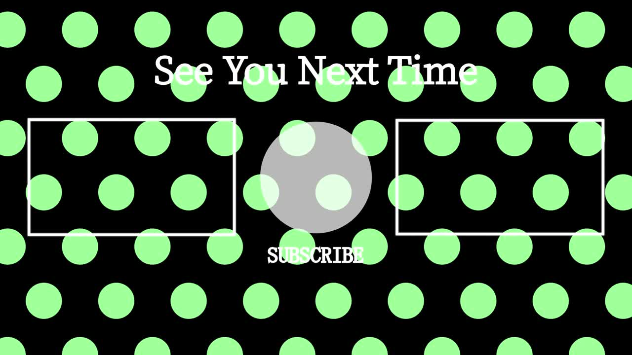 작은 점 배경 엔드 카드 엔딩 스크린 모션 그래픽