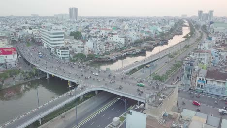 aerial flyover of river 4