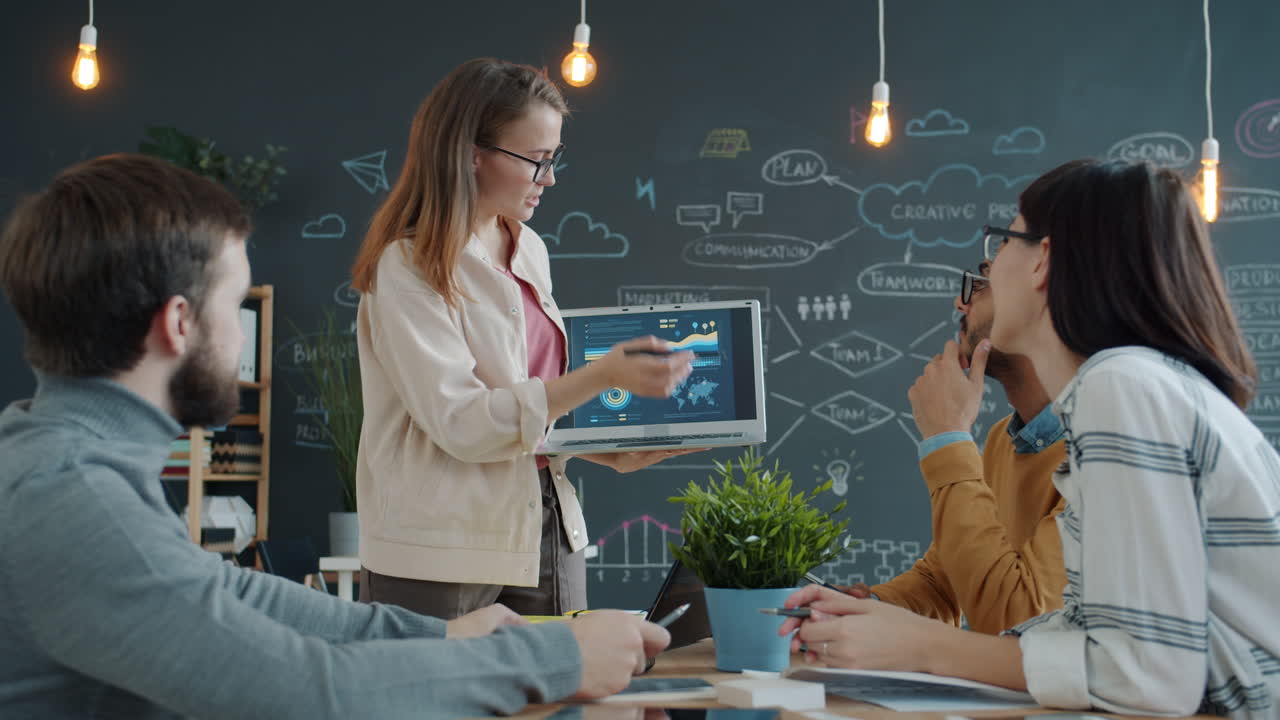 presentación de la reunión de negocios