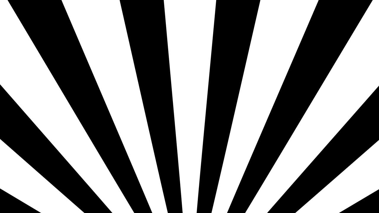 radial rising sun burst loop 기하학적 움직임 배경 검은색과 색