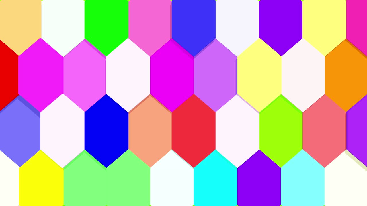 colorida caja de forma geométrica movimiento de bucle sin costuras suavemente alrededor puede ser utilizado como fondo para la educación del niño.