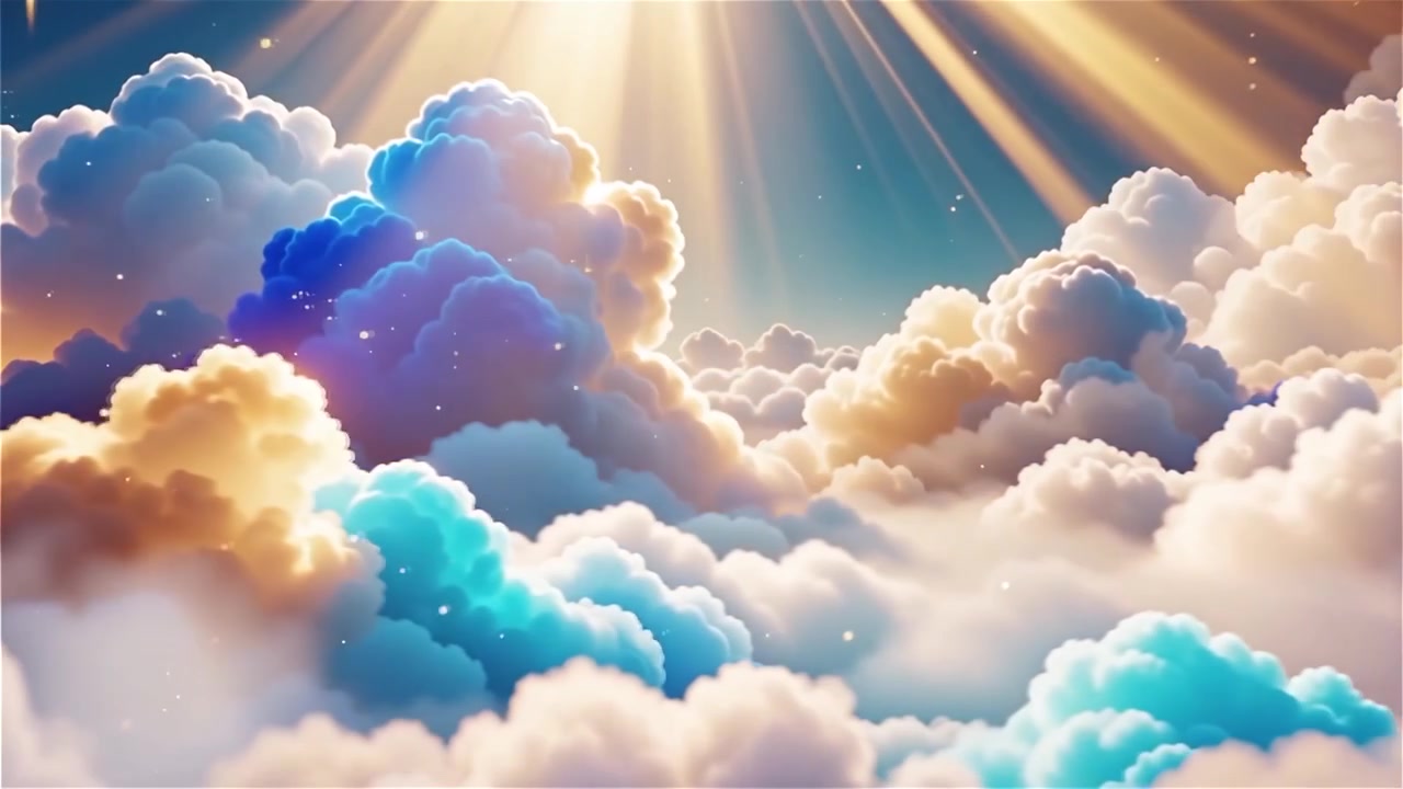 Christian Heavenly Light Worship Background