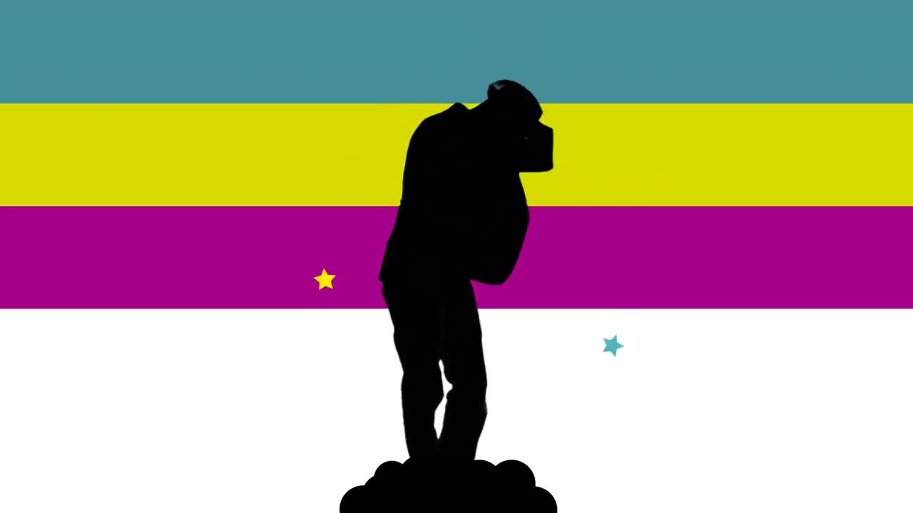 animación que presenta a un intérprete de danza