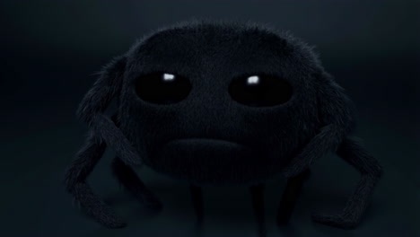 sad fluffy spider
