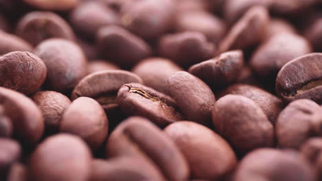 freshly roasted brown coffee beans. macro, slider shot