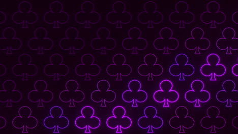 Intriguing-black-and-purple-spade-pattern-on-floating-background