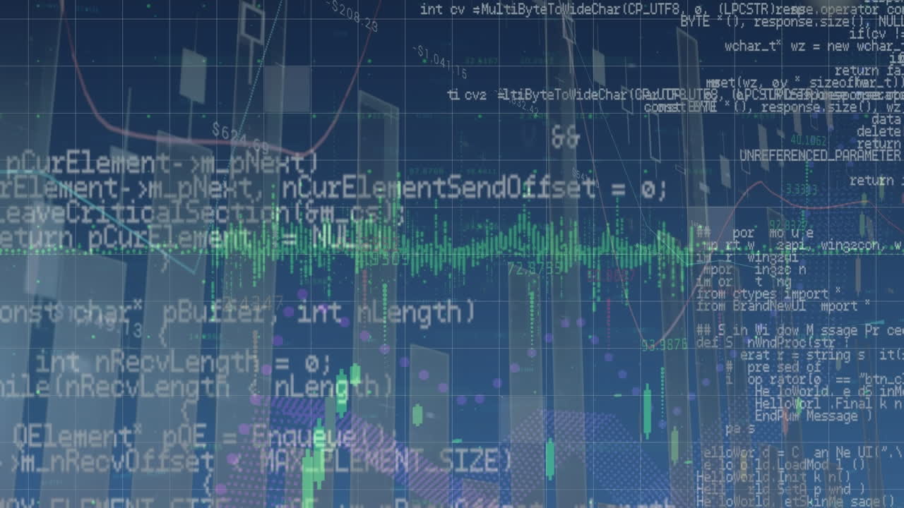 Animation of statistics and data processing
