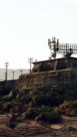 abandoned military base in the desert