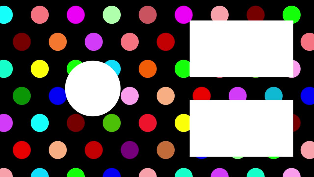 작은 점 배경 엔드 카드 엔딩 스크린 모션 그래픽