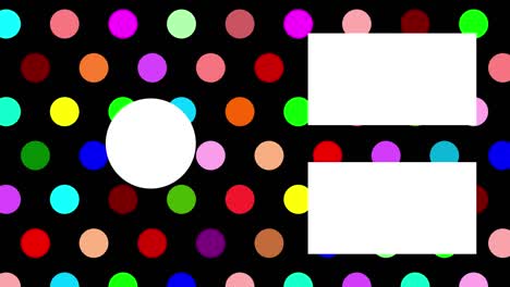 pequeño fondo de puntos tarjeta final pantalla final gráficos de movimiento