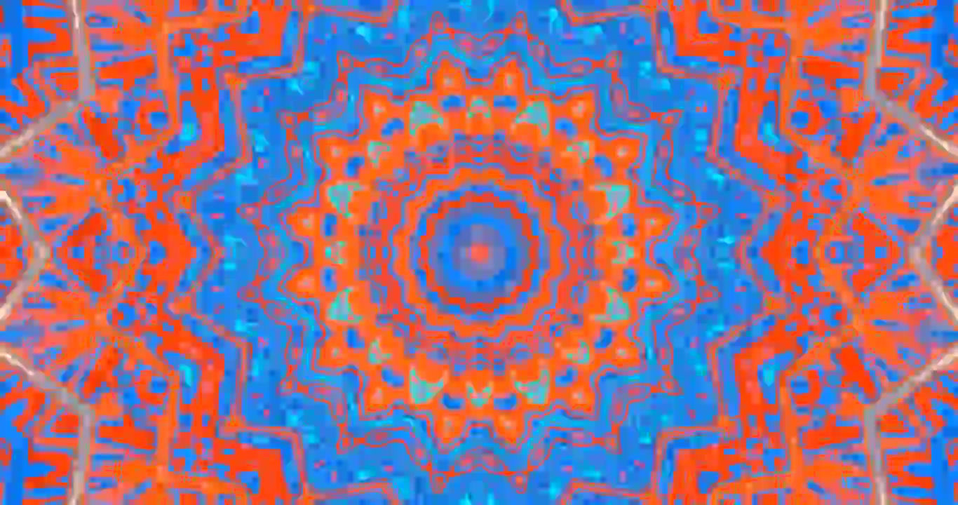 A seamless video loop features a colorful tunnel design pulsating in shades of orange and green. It offers a captivating visual display for relaxation or entertainment, perfect for screensavers